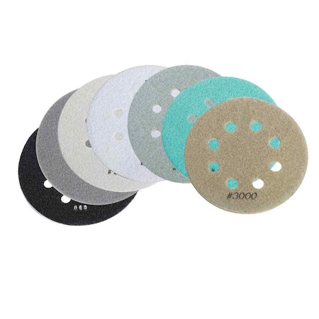 Specialty Diamond 7 Pcs 6 Inch Thin Electroplated Dry Pad Set BRTD6SET